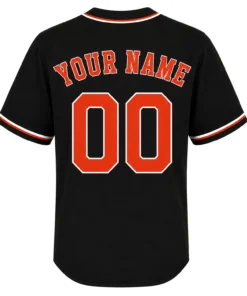 Houston Baseball Jersey Custom Solid Black Style