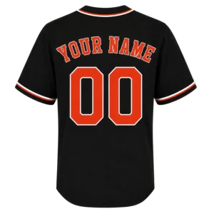 Houston Baseball Jersey Custom Solid Black Style