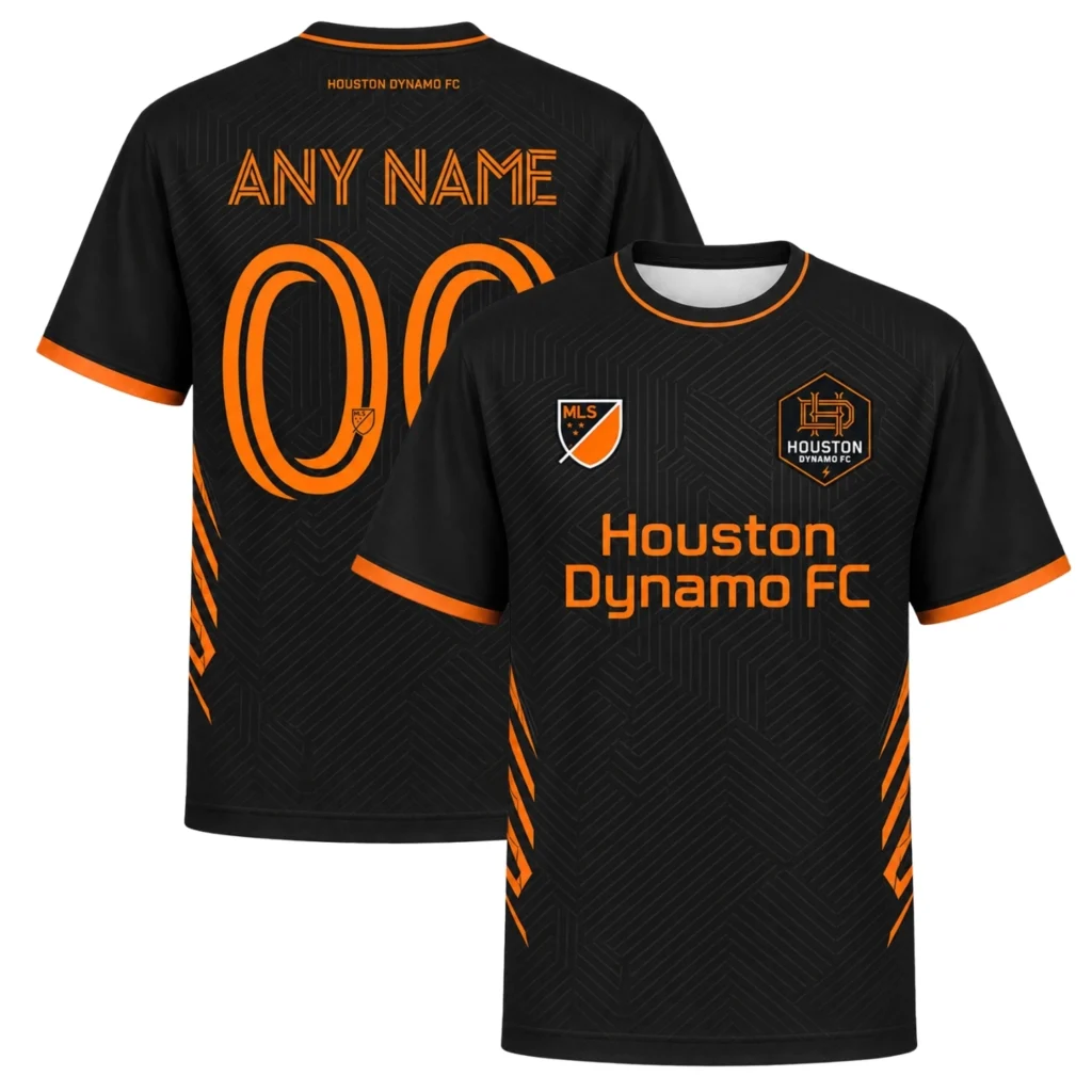 Houston Dynamo Custom Jersey Stunning Geo Line Style