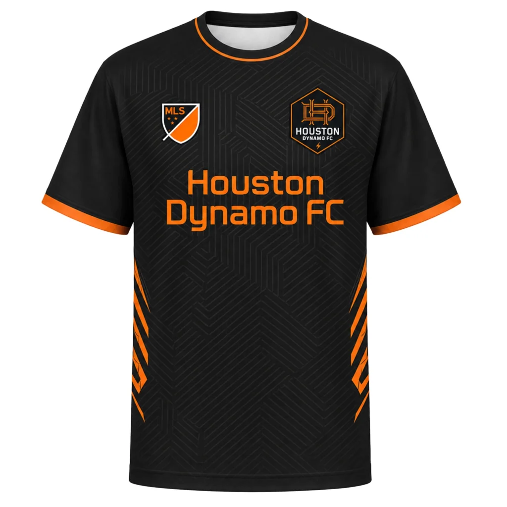 Houston Dynamo Custom Jersey Stunning Geo Line Style