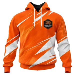 Houston Dynamo Fan Hoodie Custom Unique Geometric Design