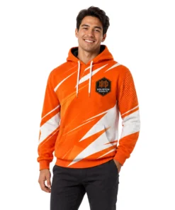 Houston Dynamo Fan Hoodie Custom Unique Geometric Design