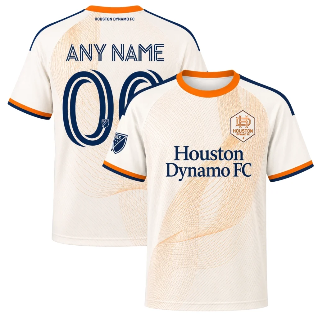 Houston Dynamo Fan Jersey Custom Remarkable Orange Wave