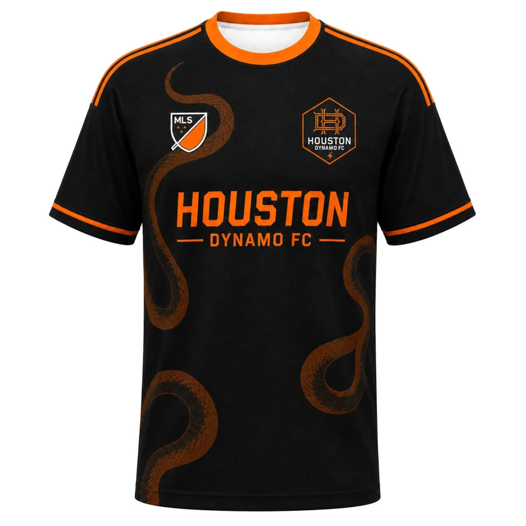 Houston Dynamo FC Custom Jersey Elite Snake Graphic