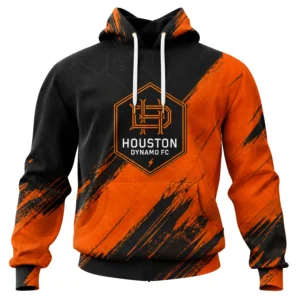 Houston Dynamo FC Hoodie Custom Exclusive Brush Design