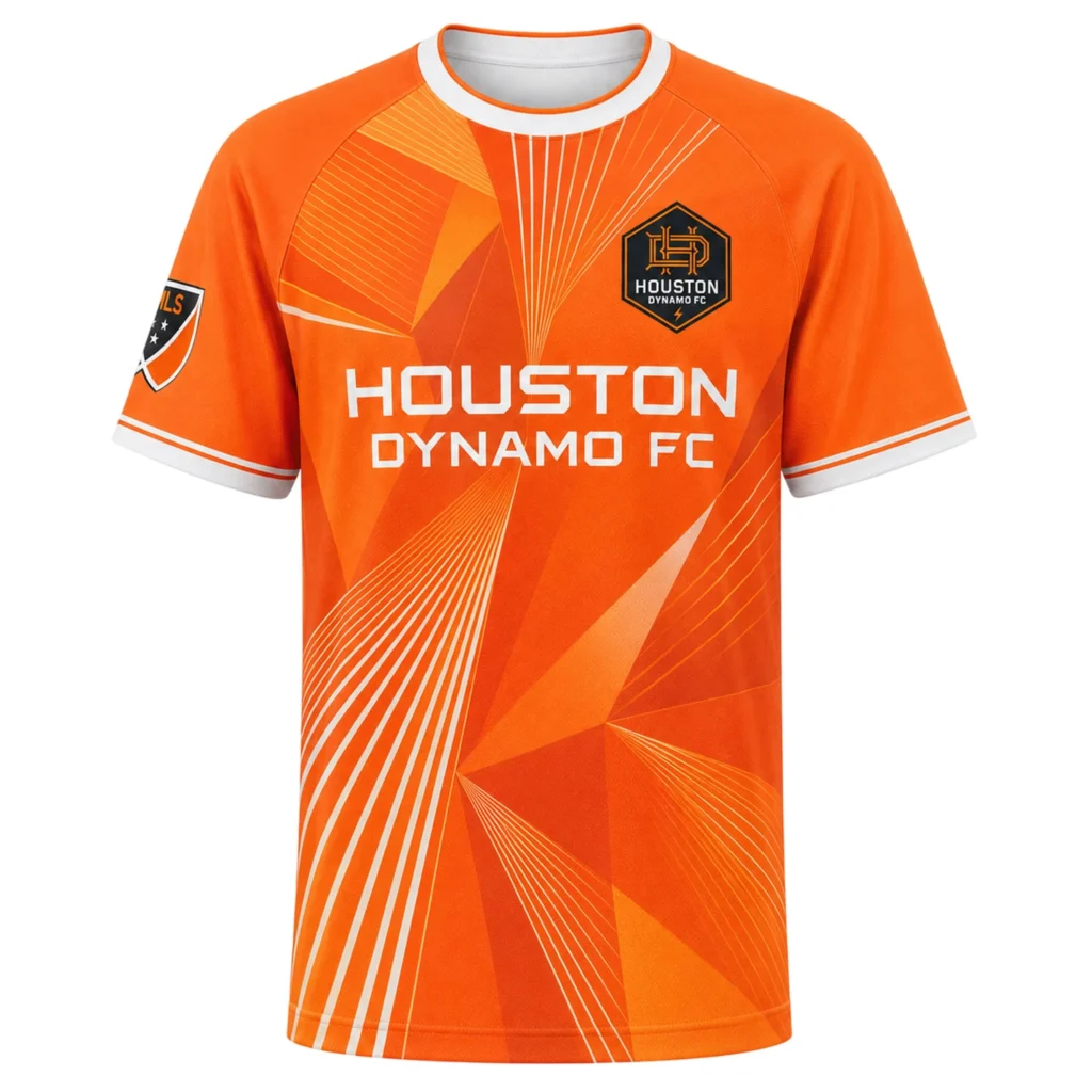 Houston Dynamo FC Jersey Custom – Stunning Line Art