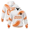 Houston Dynamo FC Soccer Hoodie Custom Stunning Wave Graphic