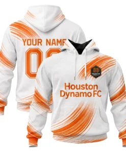 Houston Dynamo FC Soccer Hoodie Custom Stunning Wave Graphic
