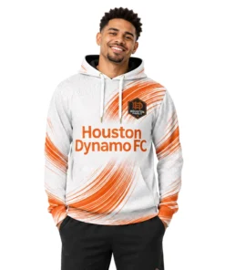 Houston Dynamo FC Soccer Hoodie Custom Stunning Wave Graphic