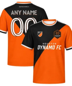 Houston Dynamo FC Soccer Jersey Custom Vibrant Split