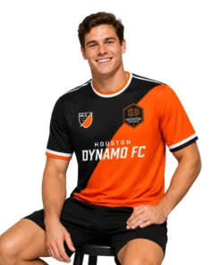 Houston Dynamo FC Soccer Jersey Custom Vibrant Split