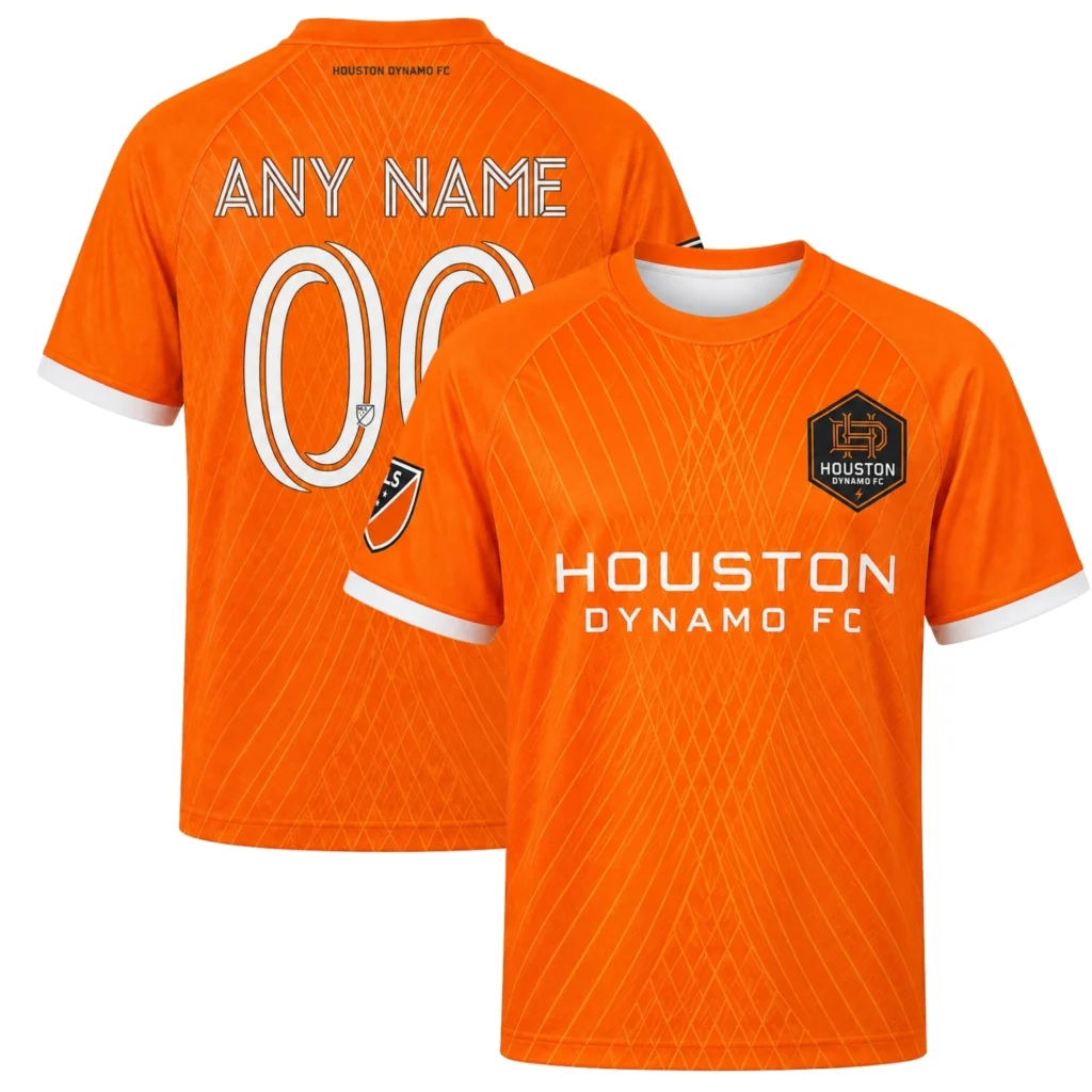 Houston Dynamo Jersey Personalized Vibrant Wave Design