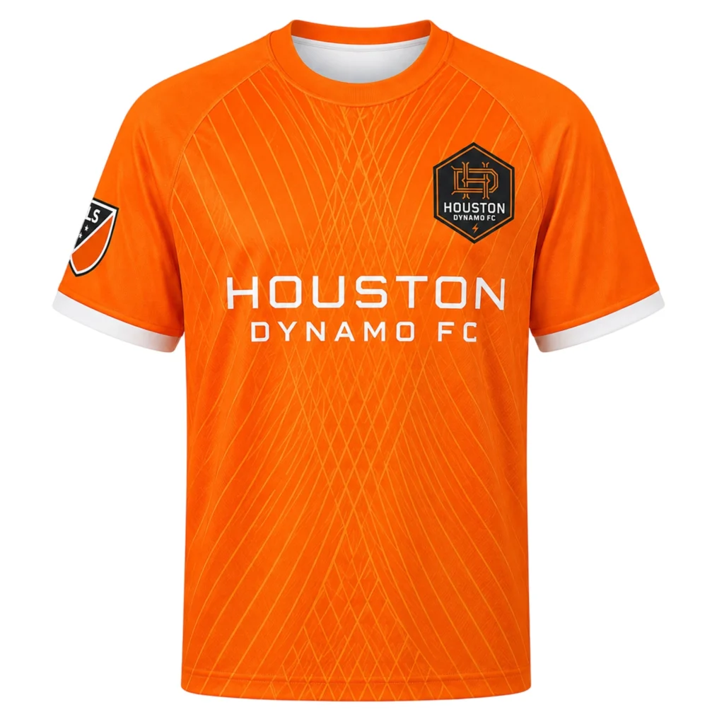 Houston Dynamo Jersey Personalized Vibrant Wave Design