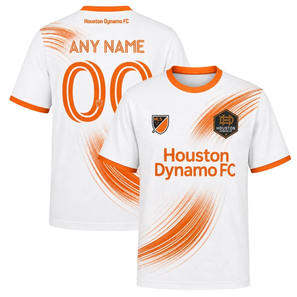 Houston Dynamo Personalized Jersey Dynamic Orange Wave
