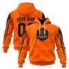 Houston Dynamo Soccer Hoodie Custom Vibrant Chevron Design