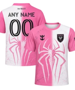 Inter Miami Fan X Spiderman Custom Jersey – Pink White Charming Style