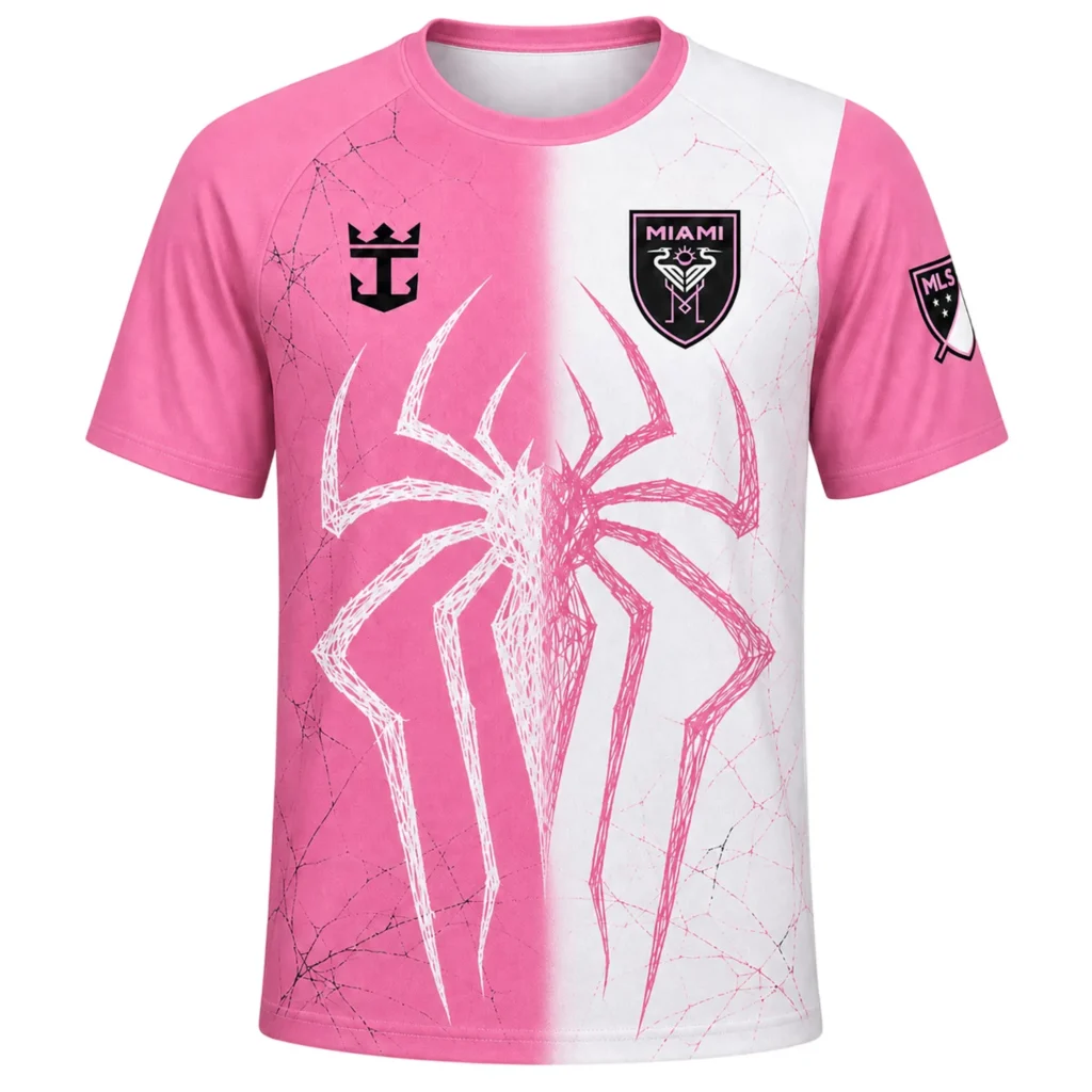 Inter Miami Fan X Spiderman Custom Jersey – Pink White Charming Style
