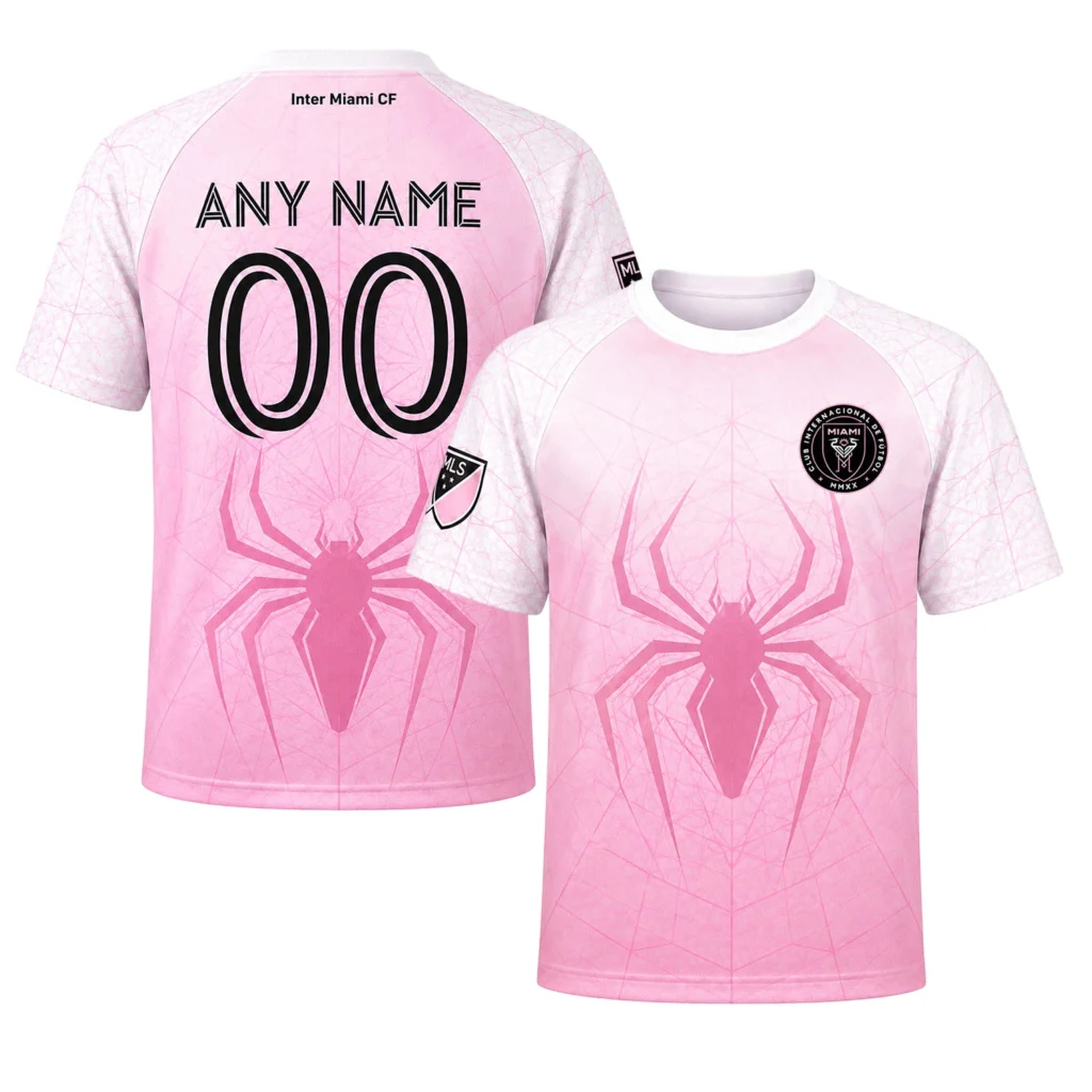 Inter Miami Personalized Spiderman Jersey – Dynamic
