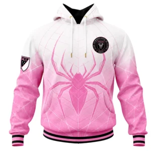 Inter Miami Spiderman Fleece Hoodie – Custom Luxurious Fan Wear