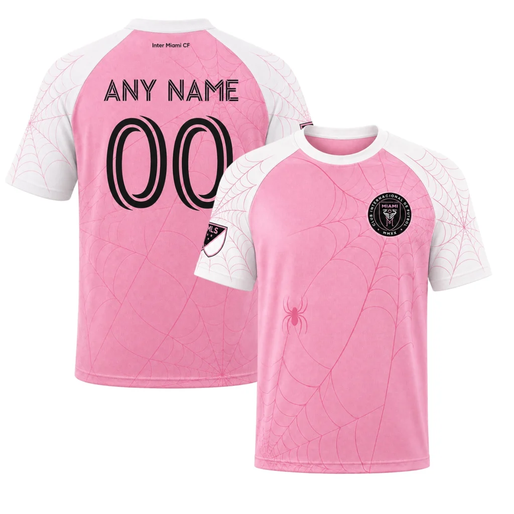 Inter Miami x Spiderman Pink White Jersey – Custom Fearless Look