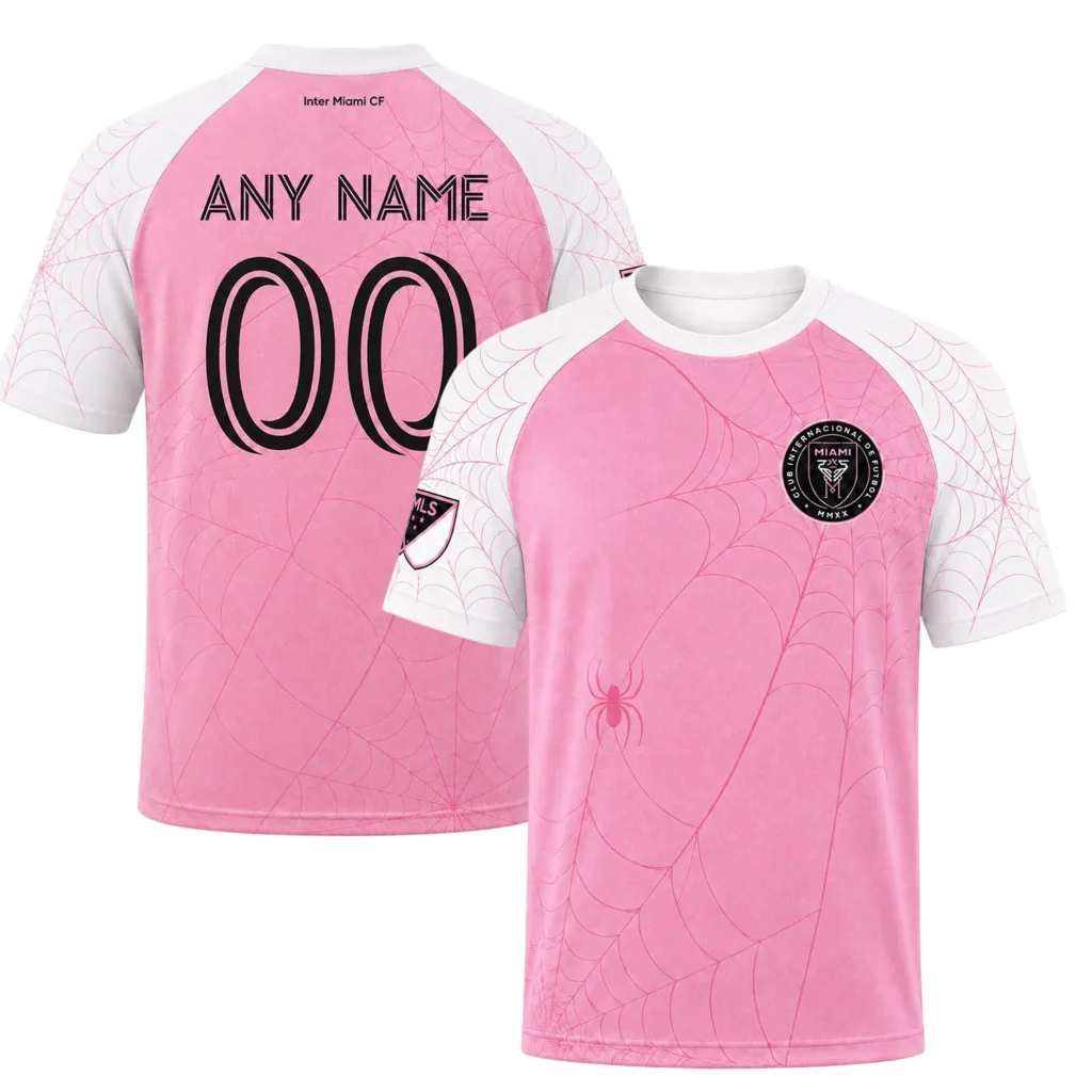 Inter Miami x Spiderman Pink White Jersey – Custom Fearless Look