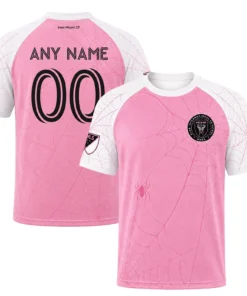 Inter Miami x Spiderman Pink White Jersey – Custom Fearless Look