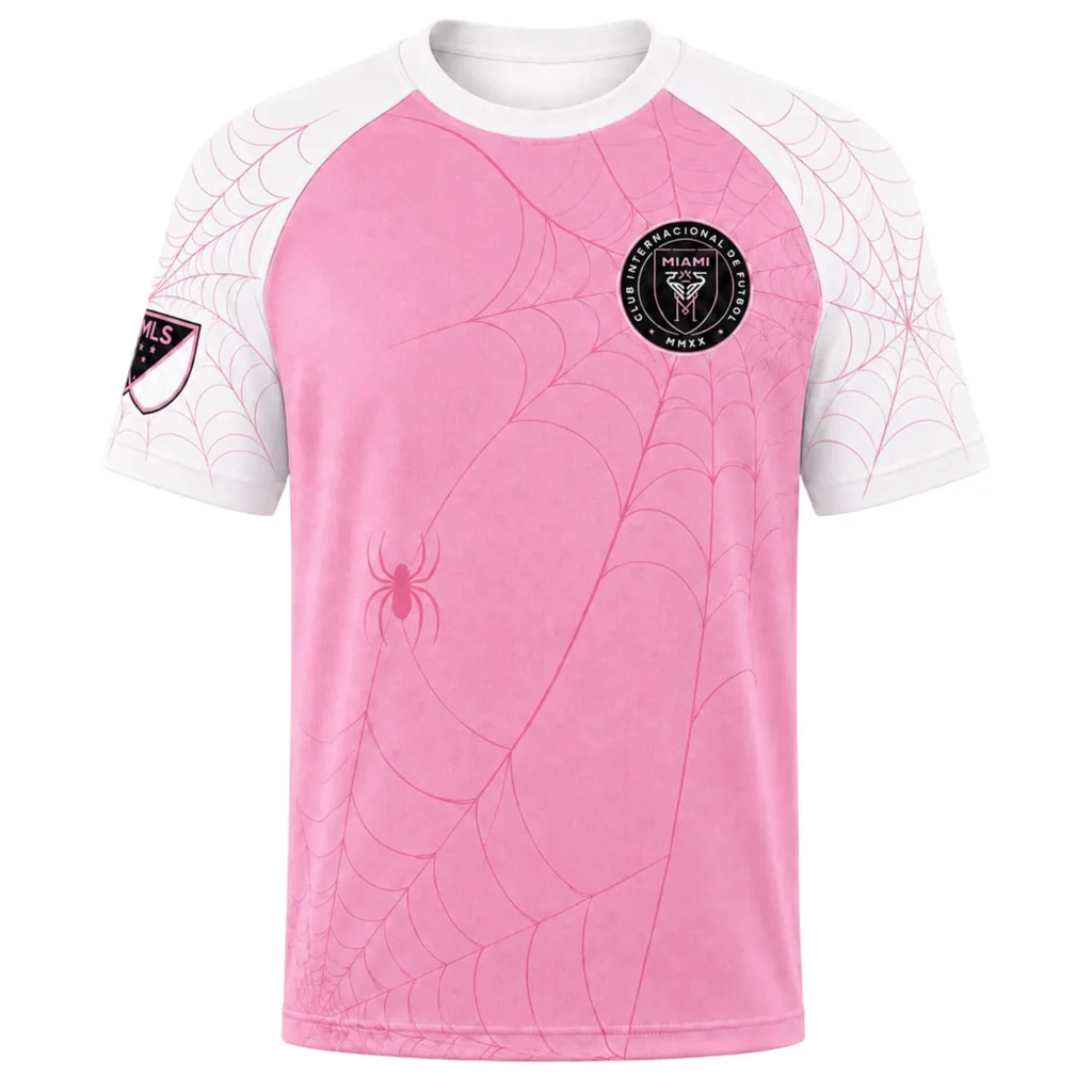 Inter Miami x Spiderman Pink White Jersey – Custom Fearless Look