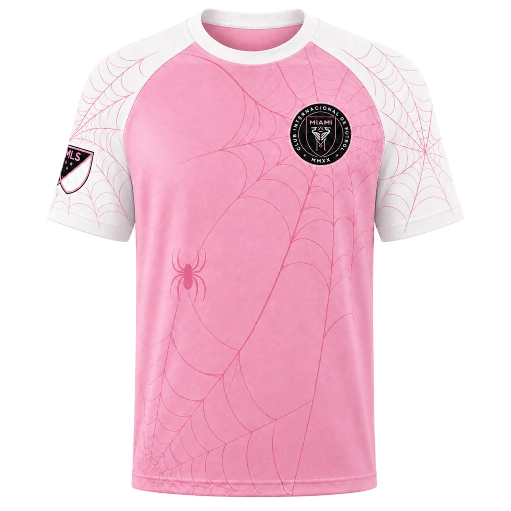 Inter Miami x Spiderman Pink White Jersey – Custom Fearless Look
