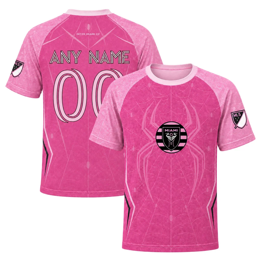 Inter Miami X Spiderman Soccer Jersey  – Dazzling Custom Look