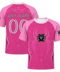 Inter Miami X Spiderman Soccer Jersey – Dazzling Custom Look