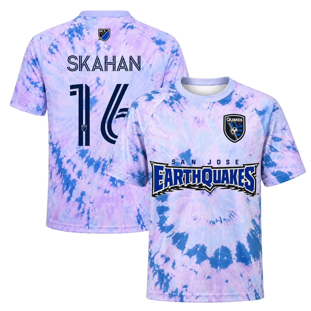 Jack Skahan San Jose Earthquakes Jersey Sleek Purple Swirl Bold