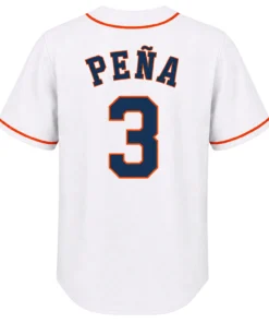 Jeremy Pena Astros Jersey Elite White Baseball Look