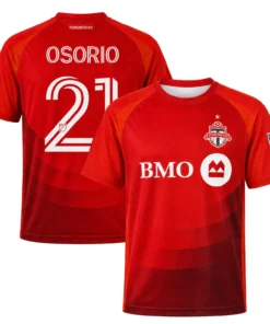 Jonathan Osorio Toronto FC Red Custom Jersey – Essential No. 21