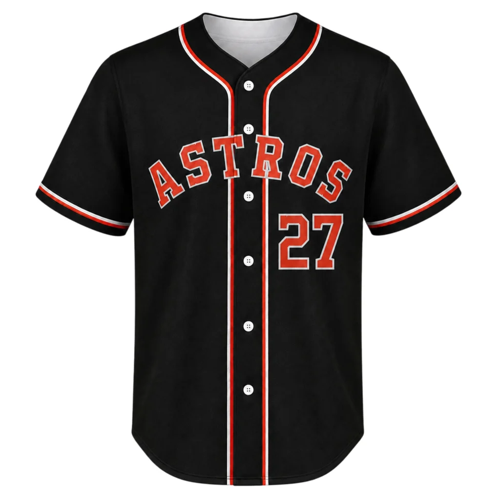 Jose Altuve Astros Jersey Dynamic Black Baseball Style