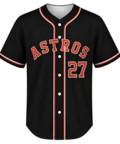 Jose Altuve Astros Jersey Dynamic Black Baseball Style
