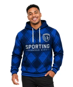 Kansas City MLS Hoodie Custom Unique Diamond Pattern