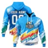 KC Wizards Hoodie Bold Rainbow Splash Retro Graphic