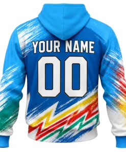 KC Wizards Hoodie Bold Rainbow Splash Retro Graphic