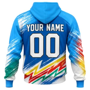 KC Wizards Hoodie Bold Rainbow Splash Retro Graphic