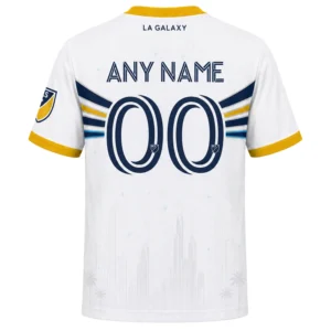 LA Galaxy Custom Jersey – Stunning Gold Skyline Design