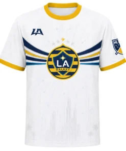 LA Galaxy Custom Jersey – Stunning Gold Skyline Design