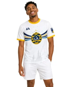 LA Galaxy Custom Jersey – Stunning Gold Skyline Design