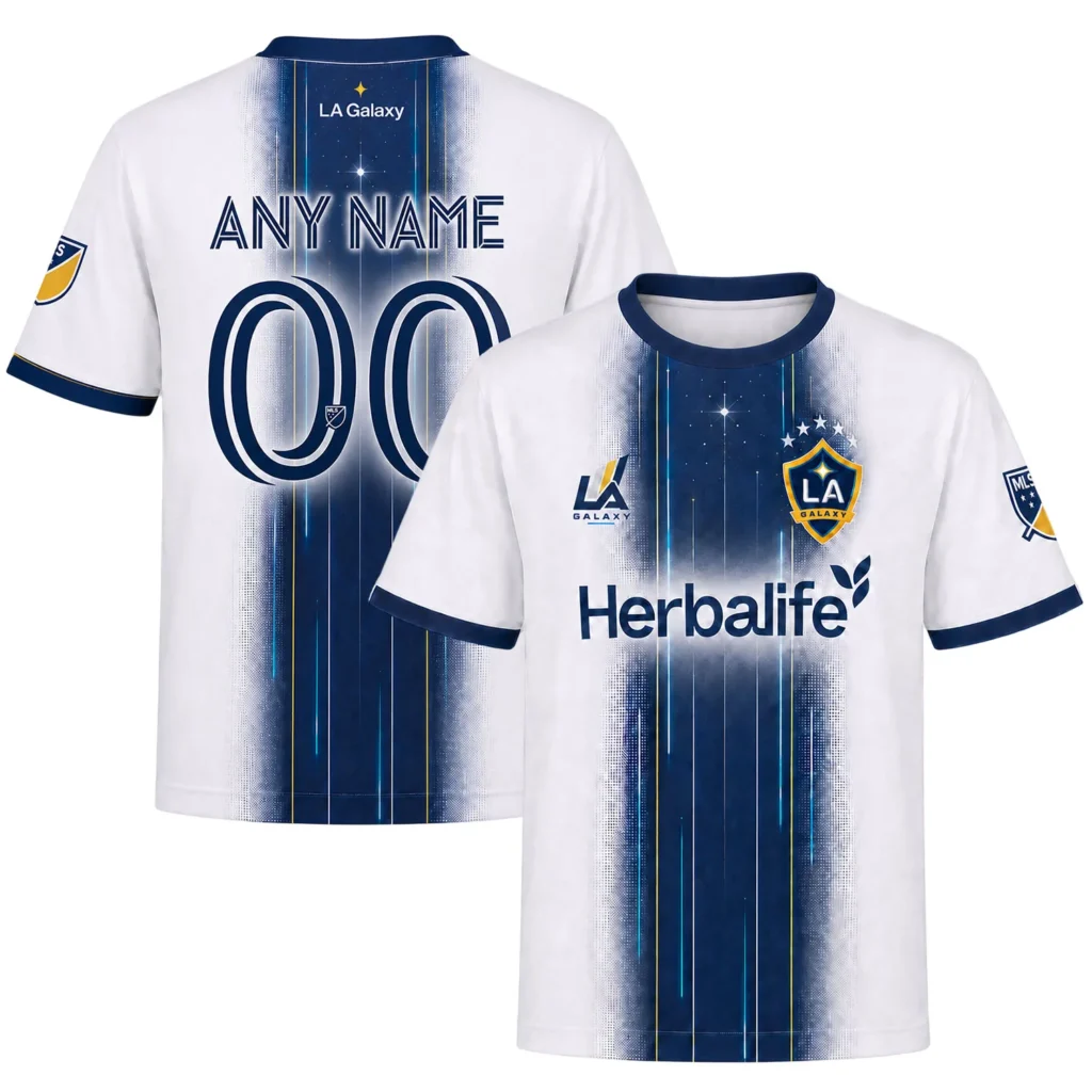 LA Galaxy MLS Custom Jersey – Dynamic Galaxy Stripe Design