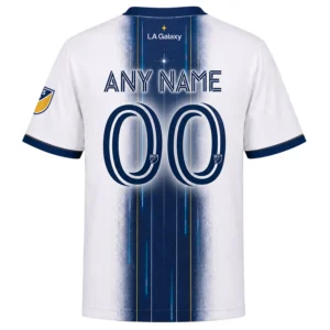 LA Galaxy MLS Custom Jersey – Dynamic Galaxy Stripe Design