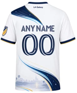 LA Galaxy Soccer Jersey – Epic Coastal Wave Design