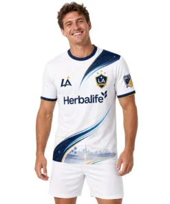 LA Galaxy Soccer Jersey – Epic Coastal Wave Design