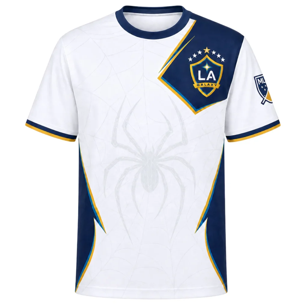LA Galaxy Spiderman Soccer Jersey – Custom Essential Web Design