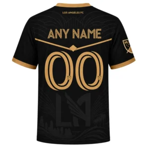 LAFC 2026 Personalized Jersey – Essential Tonal Black Gold Kit