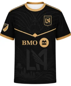 LAFC 2026 Personalized Jersey – Essential Tonal Black Gold Kit