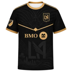 LAFC 2026 Personalized Jersey – Essential Tonal Black Gold Kit